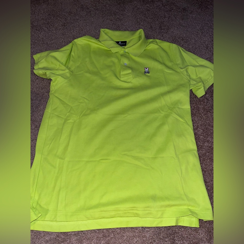 Psycho Bunny Neon Green Polo